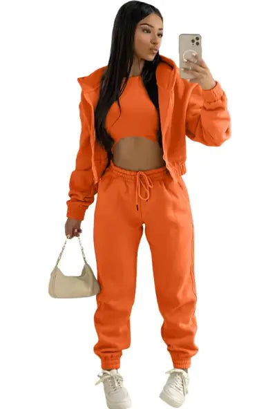 Chic Comfort Crop Top & High-Waisted Leisure Set