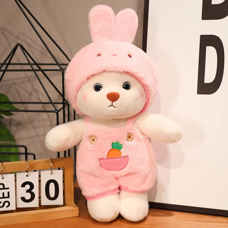 25/35cm Anime Cosplay Joint Bear Plush Toy Cute Stuffed Animals Bunny Duck Shark Pig Plushies Doll Kawaii Soft Toys For Girls