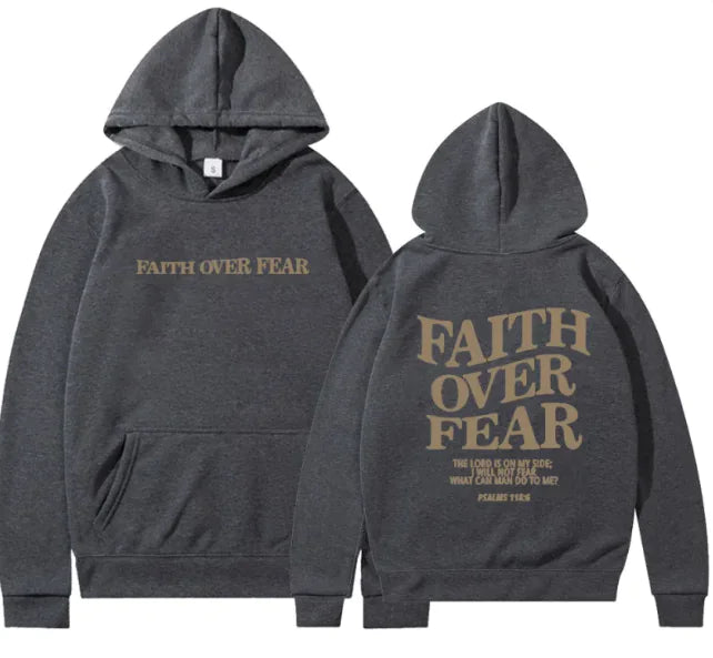 Faith Over Fear Pullover – Inspirational Christian Sweatshirt