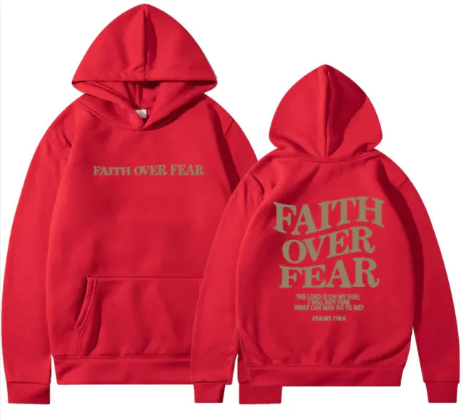 Faith Over Fear Pullover – Inspirational Christian Sweatshirt