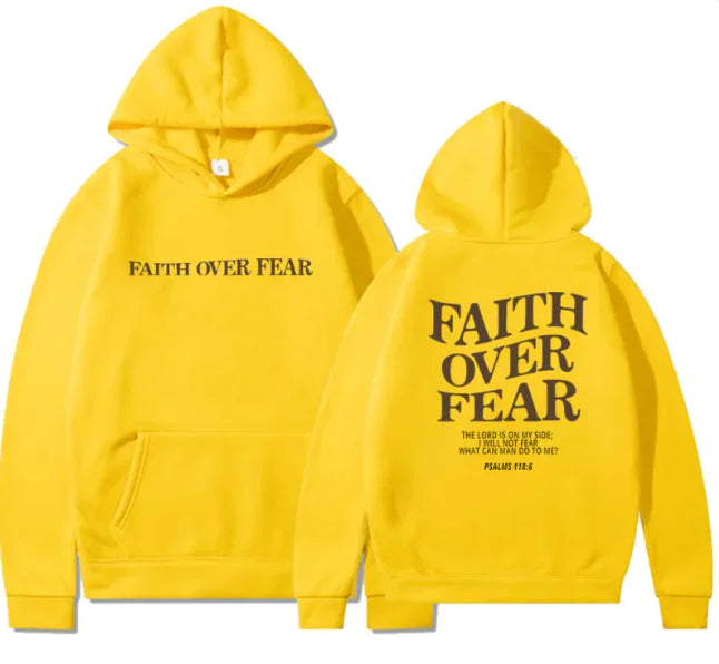 Faith Over Fear Pullover – Inspirational Christian Sweatshirt