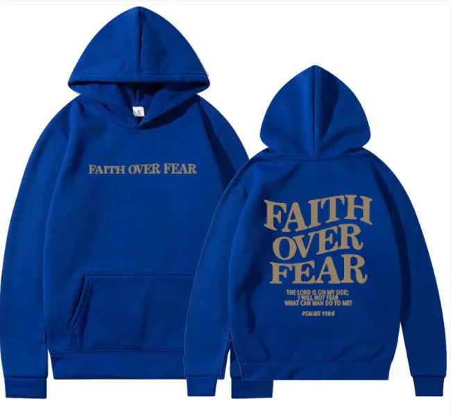 Faith Over Fear Pullover – Inspirational Christian Sweatshirt