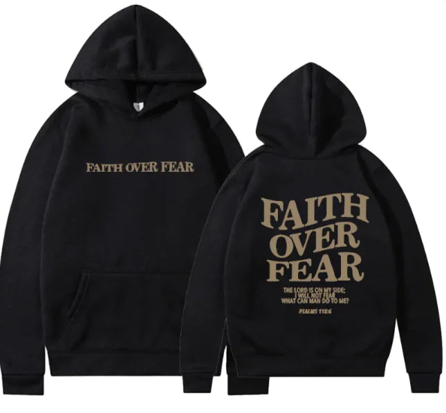 Faith Over Fear Pullover – Inspirational Christian Sweatshirt