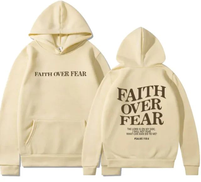 Faith Over Fear Pullover – Inspirational Christian Sweatshirt