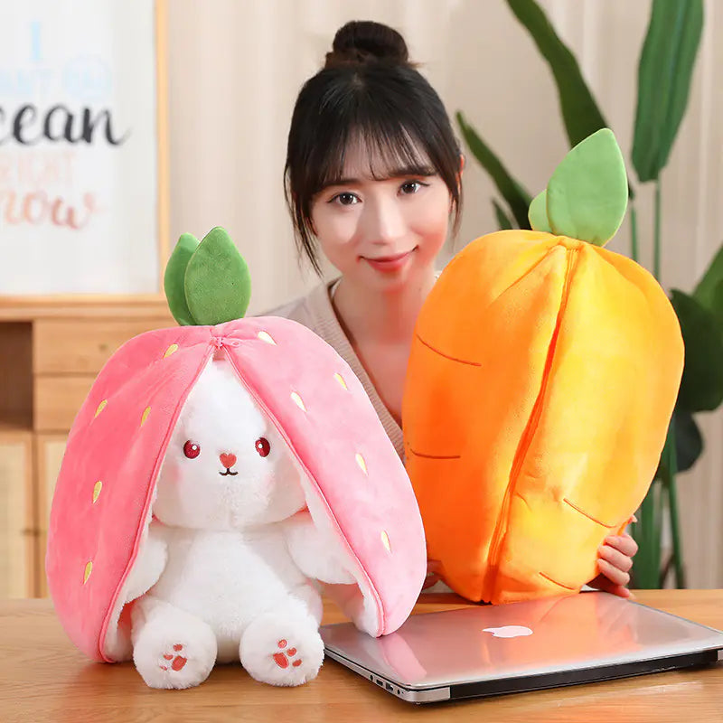 Cute Bunny zip-up plushie
