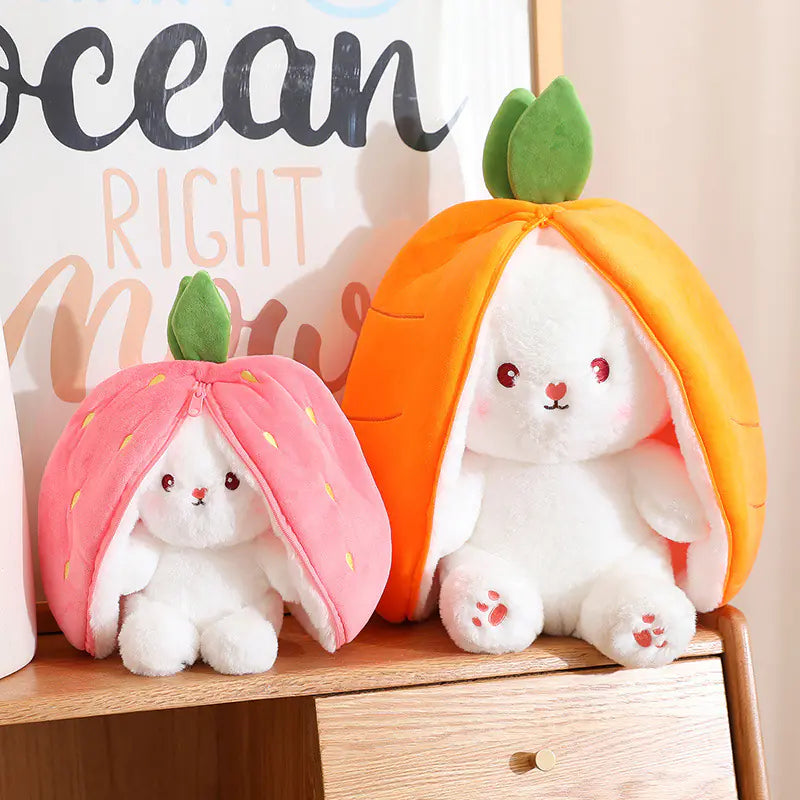 Cute Bunny zip-up plushie