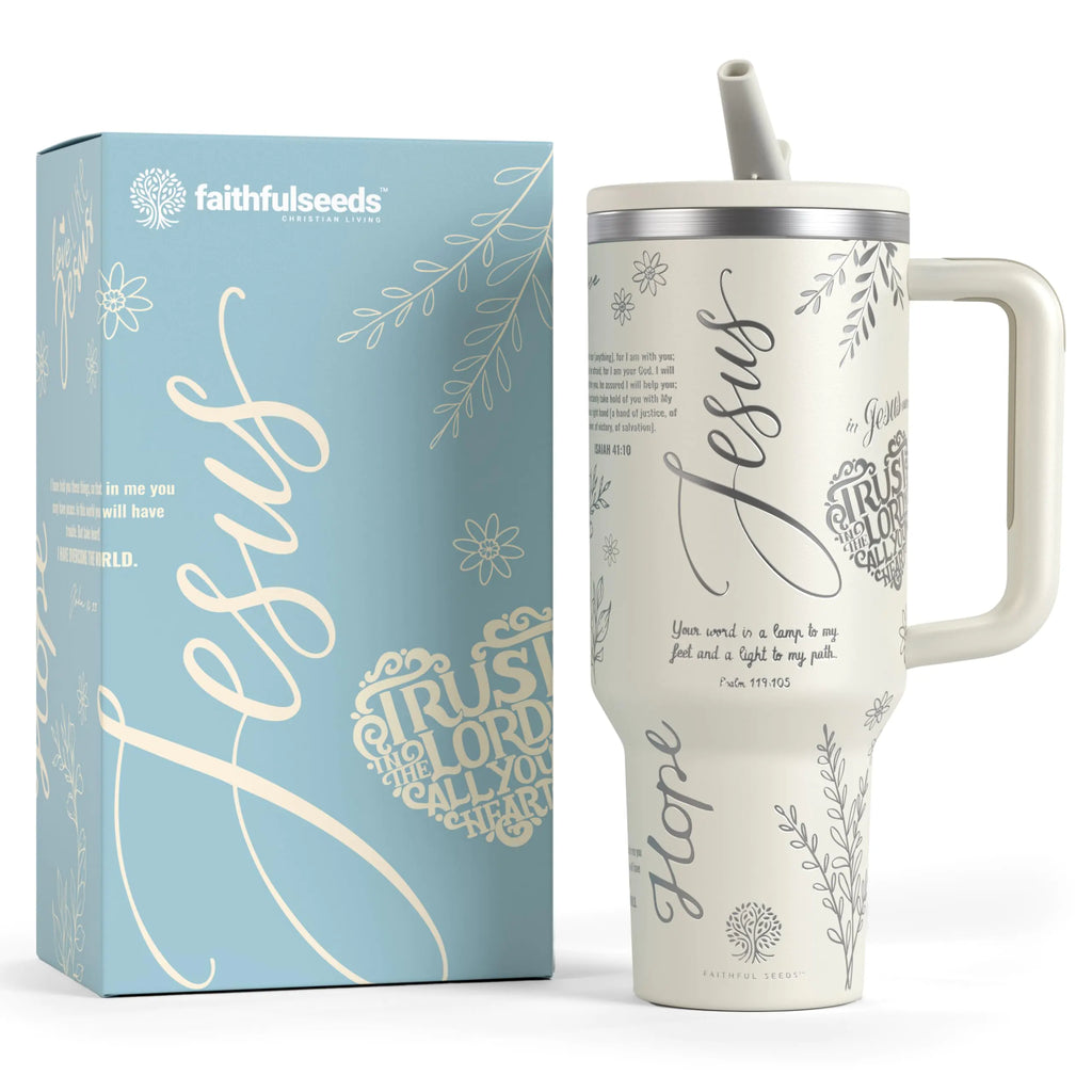 Faith Inspired 40oz Stainless Steel Christian Tumbler