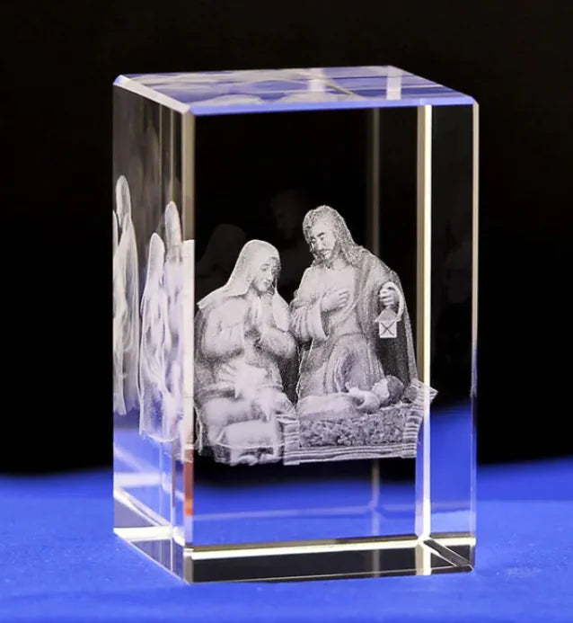 Faith-Inspired 3D Crystal Keepsake